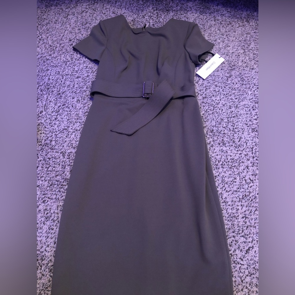 calvin klein snug sage green dress